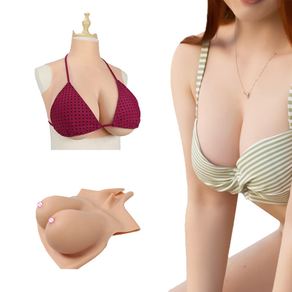Silicone Boobs Breast Forms Huge Realistic Tits Forms Male To Female For Drag Queen Halloween Transgender Transvestite