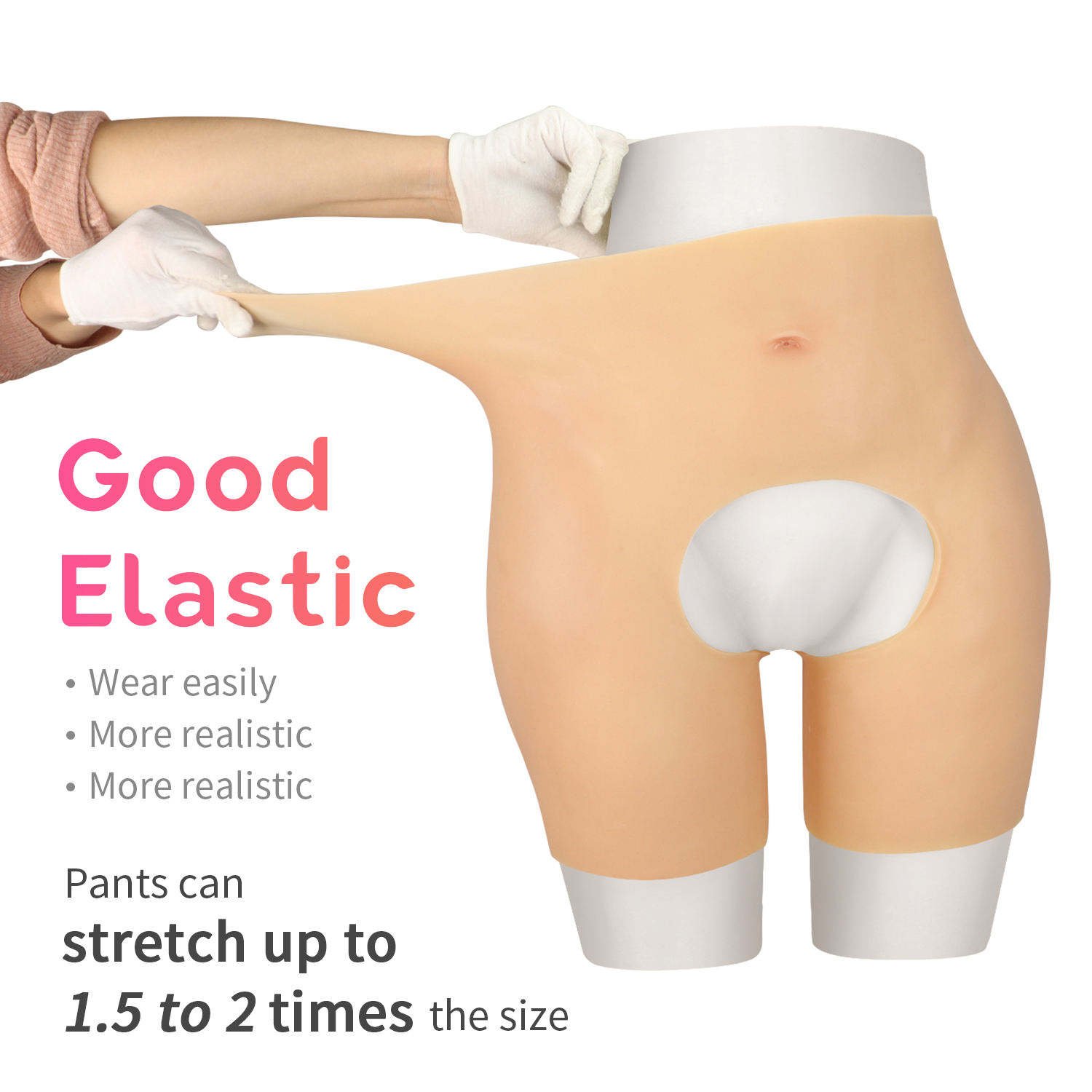 Realistic Silicone Boobs Fake Breast Reusable Chest Female Booty Padded Panties Silicone Bum Shapewear for Sexy Woman