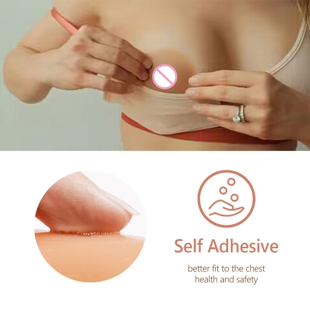 Sexy Silicone Attachable Nipple Pasties Covers breast pad Cosplay show nipple ring pasty for Crossdresser Breast Forms