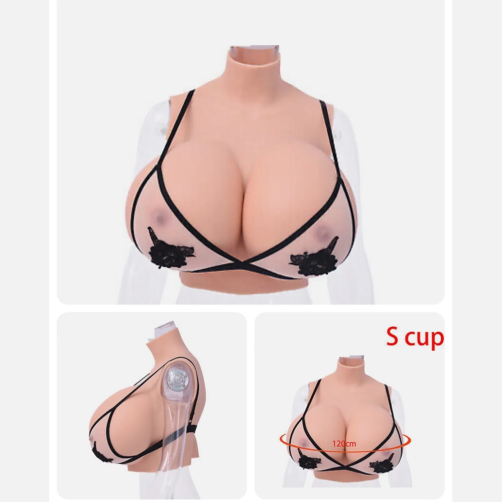 Diy Inflatable S Cup Silicone Breast Forms Fake Tits For Man To Woman Cosplay Mtf Crossdressing Large Boobs Adjustable Boob Size