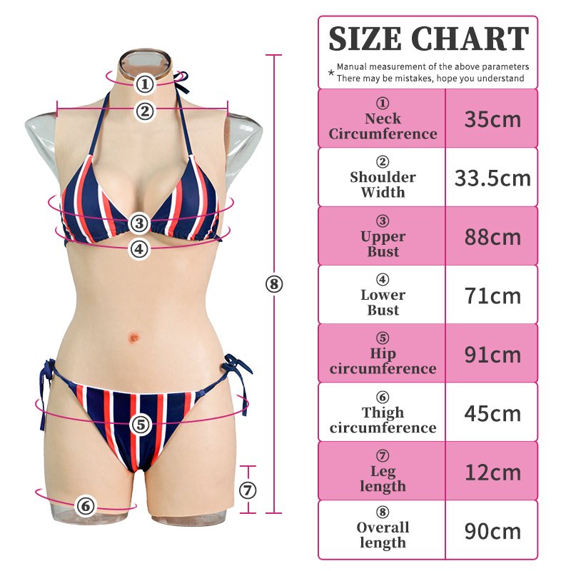 Silicone Bodysuit Fake Pussy WIth Breast Forms Drag Queen Buttocks Pad Vagina For Transgender Crossdresser Big Boobs
