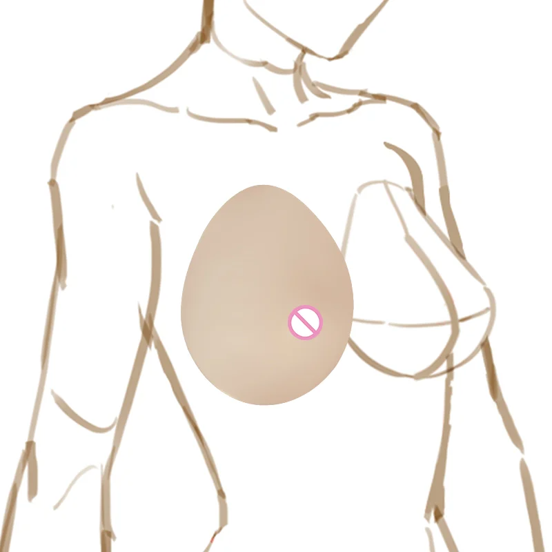 Female Mastectomy Waterdrop Breast forms Lightweight Prothesis Fake Silicone Boobs For Postoperative