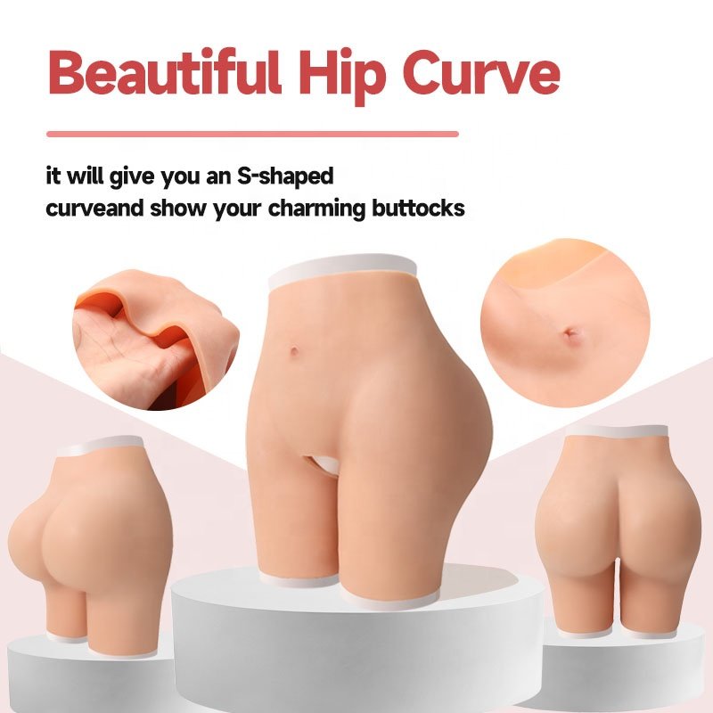 silicone buttocks and hips enhancer xxl breast shape plus size shapers full panties and top shorts woman silicone panties