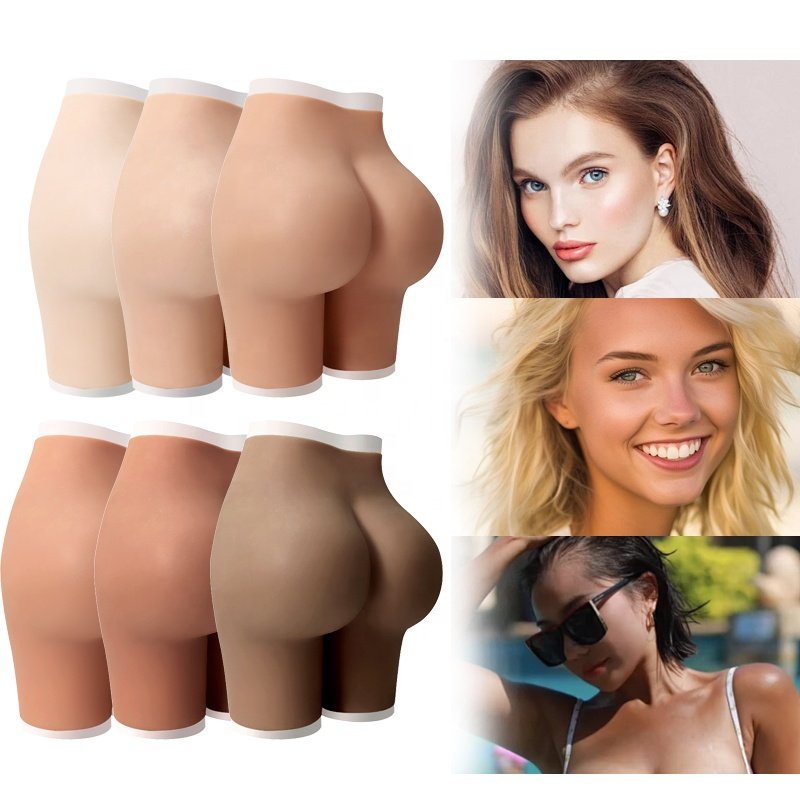 silicone buttocks and hips enhancer xxl breast shape plus size shapers full panties and top shorts woman silicone panties