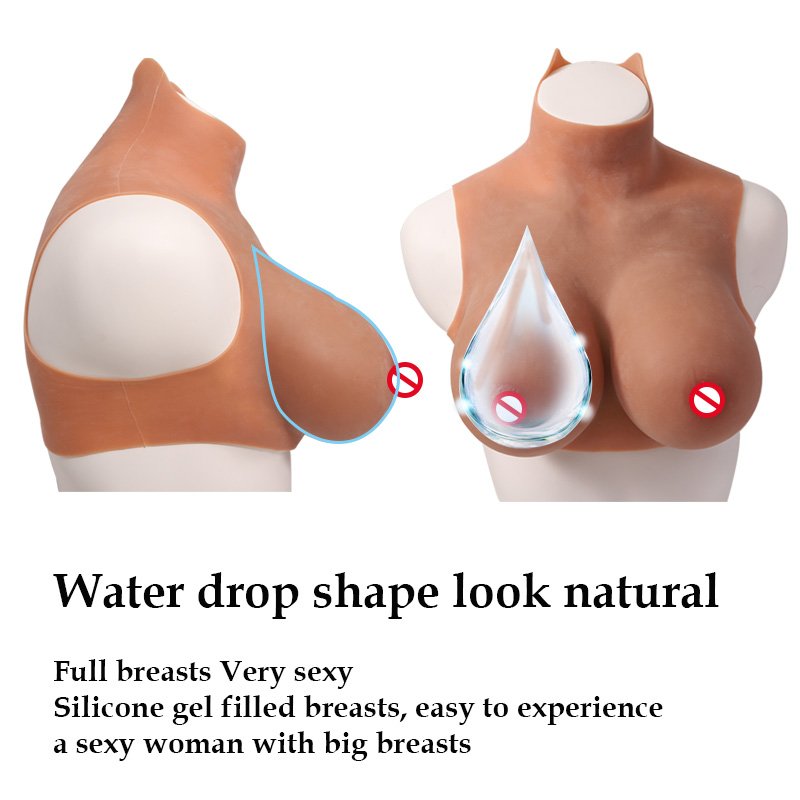 cotton filling fake boobs Silicone Breast Forms Prosthesis Tits for cosplay Realistic Drag Queen Shemale Transgender