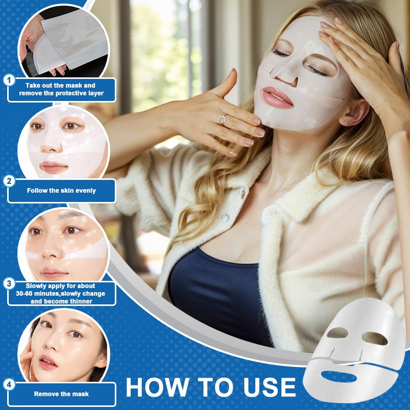 crystal breast overnight collagen night wrapping mask korean deep bio collagen face mask sheet skin care