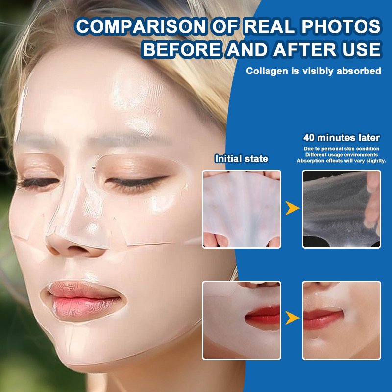 crystal breast overnight collagen night wrapping mask korean deep bio collagen face mask sheet skin care