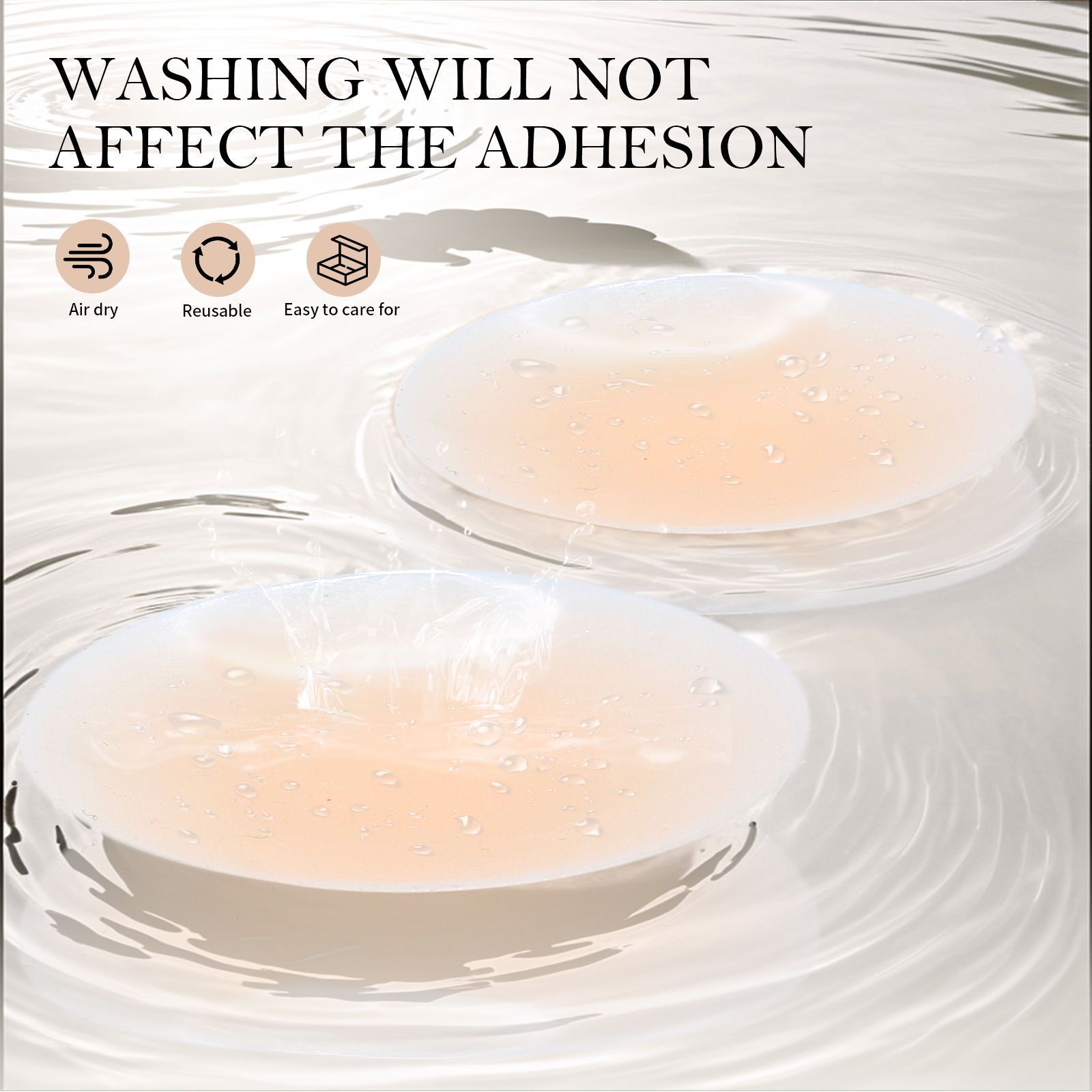 Sticky Nipple Pasties Adhesive Customized Women Breast Pasties Box Packaging Thin Seamless Reusable Silicone Nipple Covers