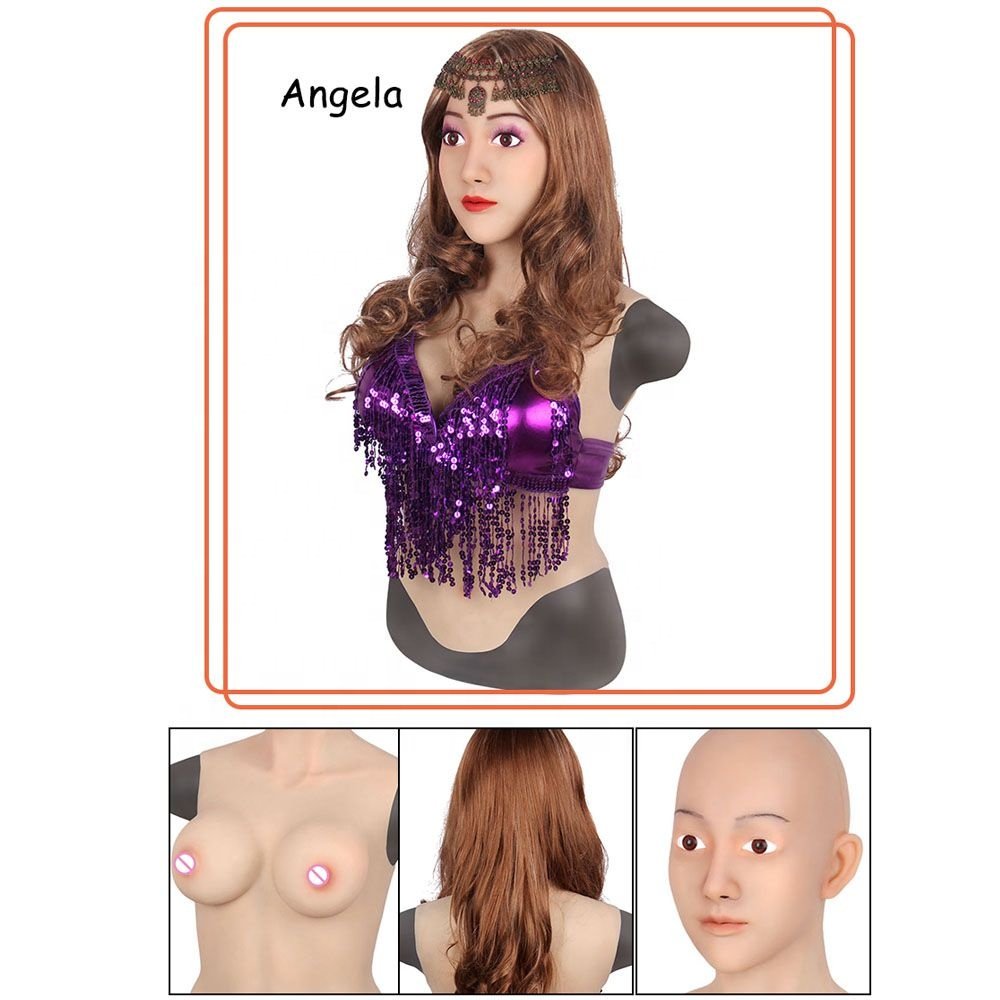 URCHOICE Live Video Streaming Crossdresser Female Silicone Head Mask girl For Internet Celebrity Cyberstar Anchorman Camgirl