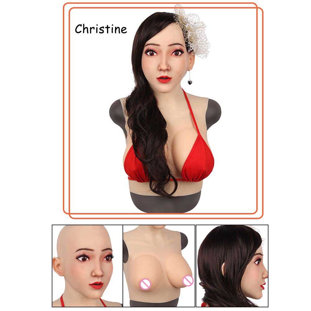 URCHOICE Live Video Streaming Crossdresser Female Silicone Head Mask girl For Internet Celebrity Cyberstar Anchorman Camgirl