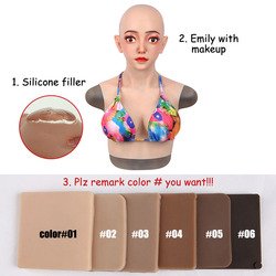 Emily-Silicone+makeup