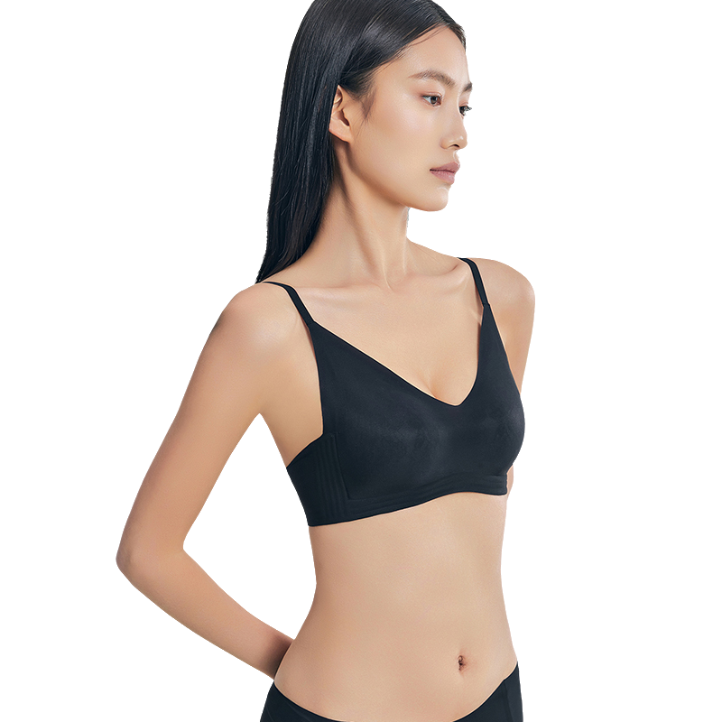 Women's Spring Summer Bra New Products Breathable Anti-Light Lifting Small Gathering Jelly Strip & Rabbit Ears-for Big Breasts