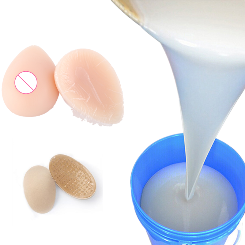 1:1 platinum cure silicon mould good cushioning effect for breast forms raw rubber