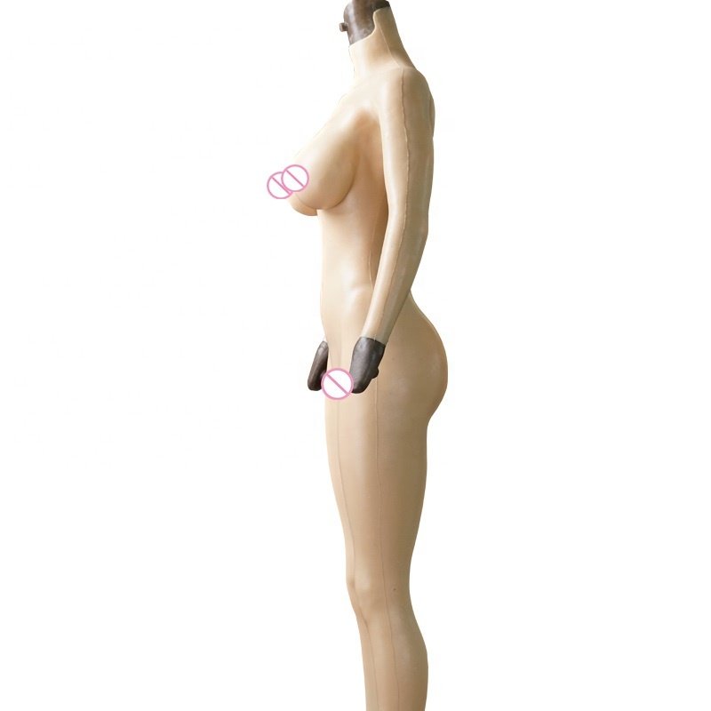 Silicone Full Body Suit One-Piece Tight Zentai CD TD Pussy F Cup Breast Form Crossdresser Transgender