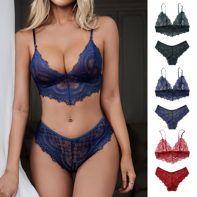 European and American style ultra-thin large breasts show small traceless lace sexy beautiful back no underwire bra women's unde