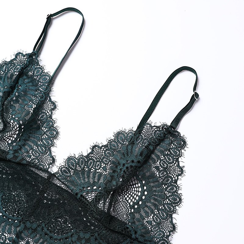 European and American style ultra-thin large breasts show small traceless lace sexy beautiful back no underwire bra women's unde