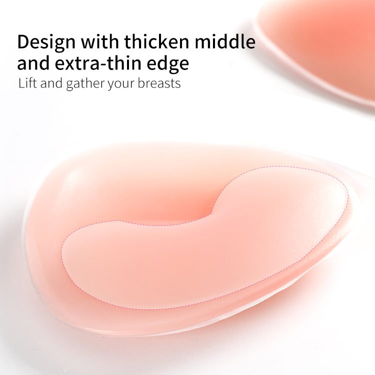 With Glue Or Non Glue Push Up Silicone Bra Insert Breast Enhancers Boobs Breast Form Pads