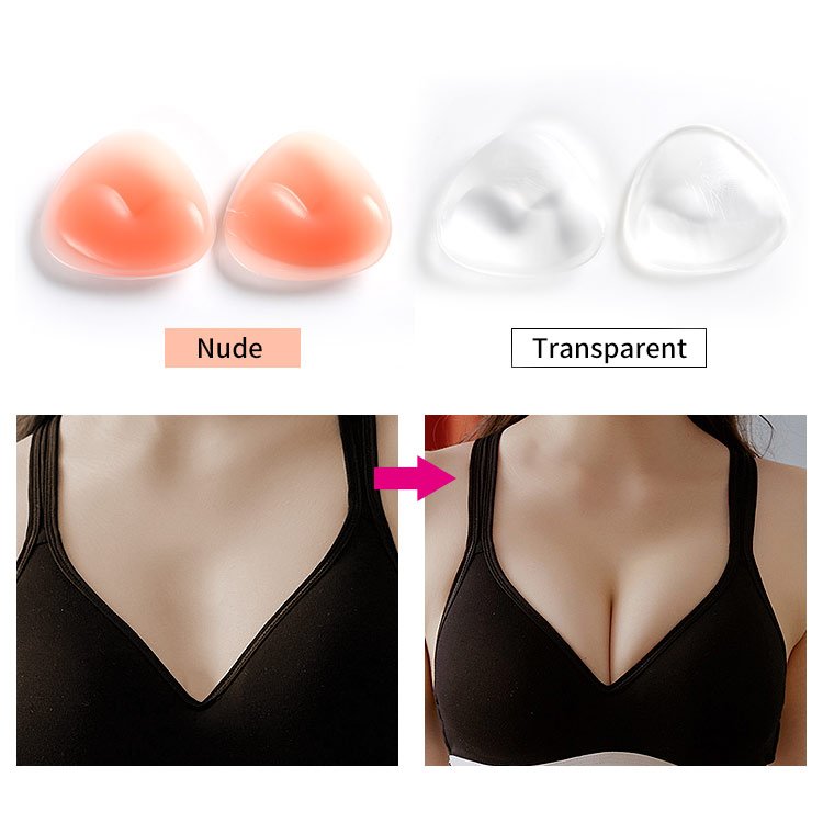 With Glue Or Non Glue Push Up Silicone Bra Insert Breast Enhancers Boobs Breast Form Pads