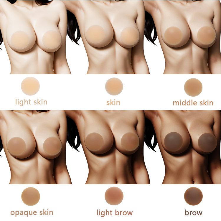 Bra Pad Sticky Invisible Nipple Cover Big Boob Silicone 15cm Plus Size Sexy Standard Adults BRAS Strapless Round Girl Lady Women