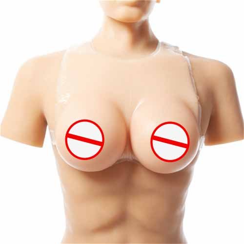 Sexy Silicone Material Artificial Breast Soft Real Feel Silicone Breast Form With Straps