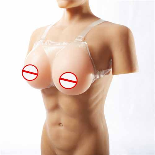 Sexy Silicone Material Artificial Breast Soft Real Feel Silicone Breast Form With Straps