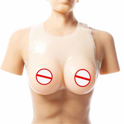 Sexy Silicone Material Artificial Breast Soft Real Feel Silicone Breast Form With Straps