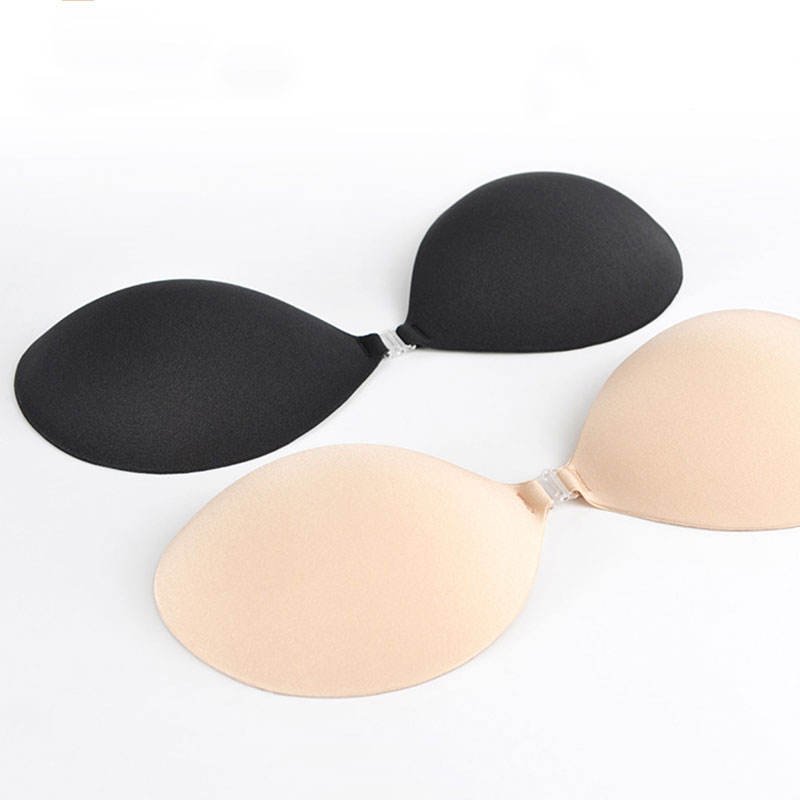 Custom Reusable Front Buckle Breast Adhesive Bra Backless Lift Adhesive Strapless Invisible Bra Push Up Sticky Bra