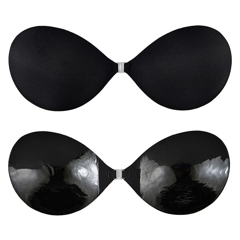 Custom Reusable Front Buckle Breast Adhesive Bra Backless Lift Adhesive Strapless Invisible Bra Push Up Sticky Bra