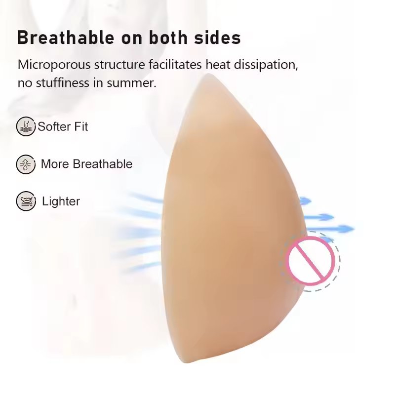New Silicone Breast Enlargement Breast Mastectomy Implant Light Breathable Breast Prosthesis women's underwear