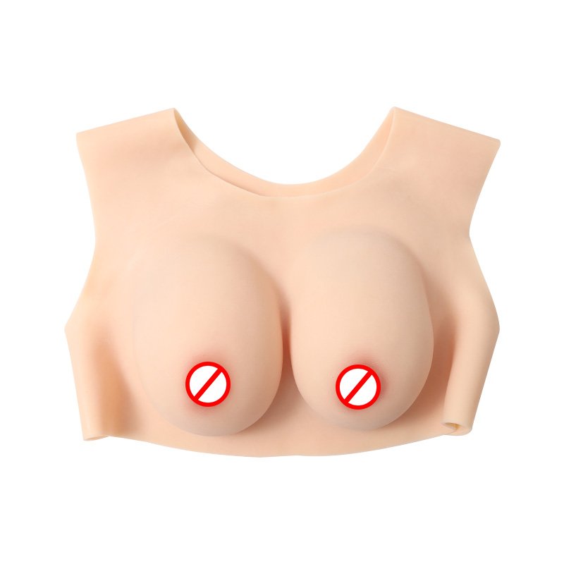 Low neck Silicone realistic breast form low collar design Artificial Silicone breast form Cosplay fake breasts huge fake boobs