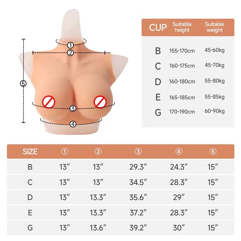 2024 Crossdresser Cosplay Realistic Silicone breast form breasts huge boobs for Shemale Transgender