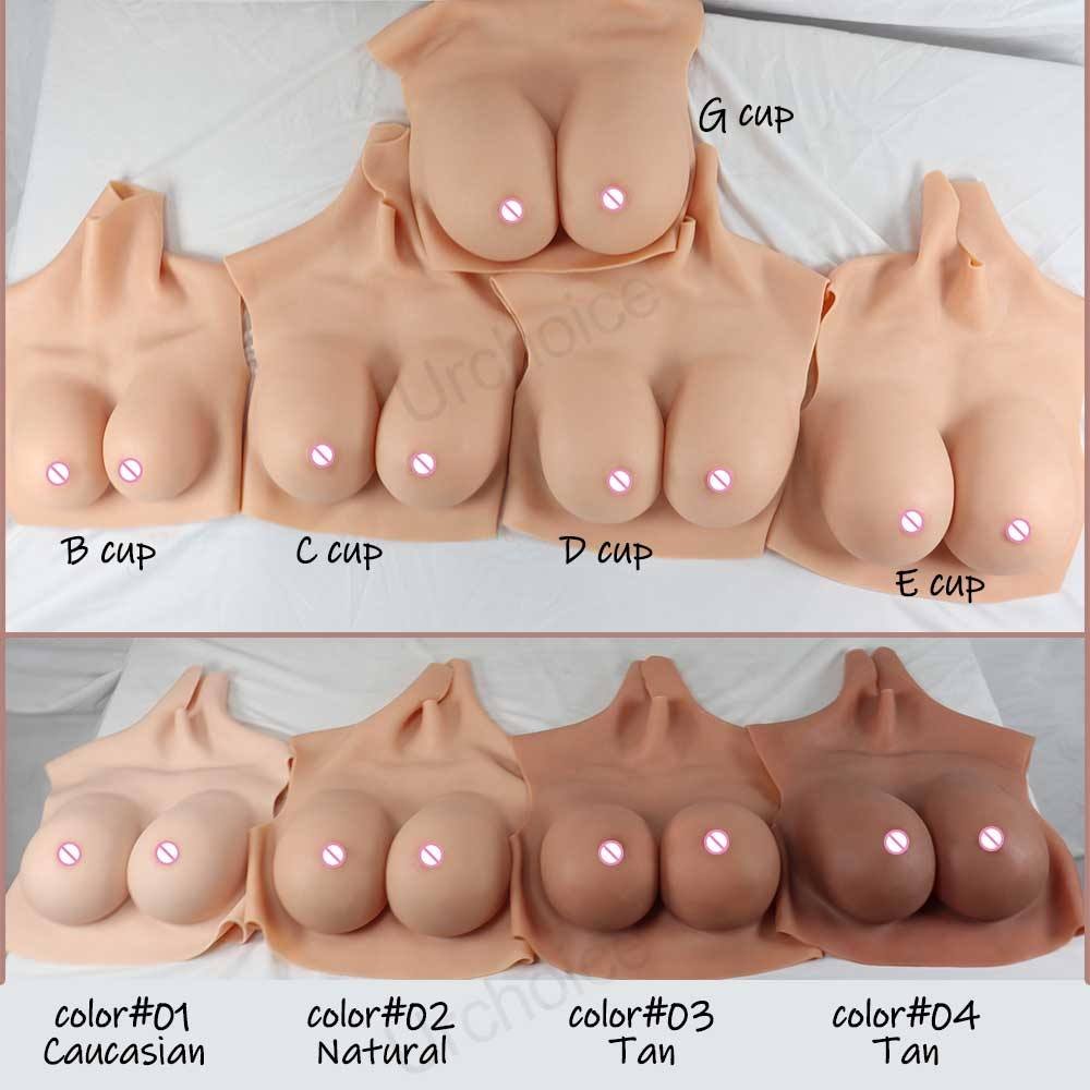 Silicone Enhancer Chest Artificial Breast Forms Sexy Large Breast Prosthesis For Drag Queen Shemale Transgender
