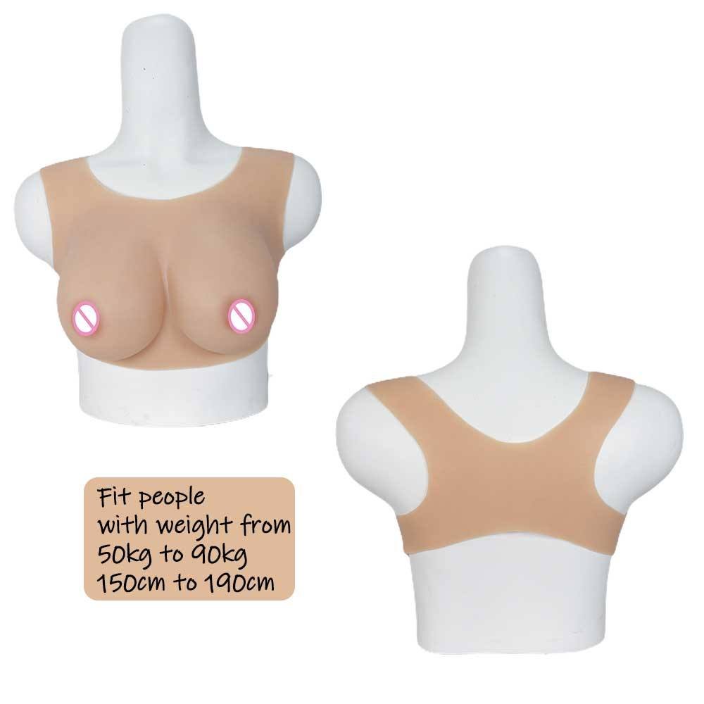 Silicone Enhancer Chest Artificial Breast Forms Sexy Large Breast Prosthesis For Drag Queen Shemale Transgender