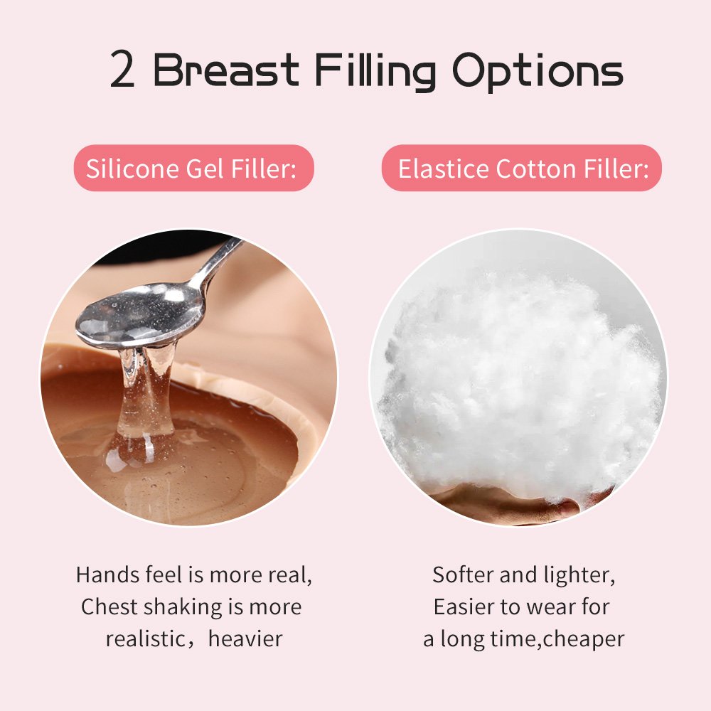 8th Silicone Breast Form Lifelike Fake Boobs For Women Drag Queen Transgender D Cup Silicone Abdominal Muscle Bodysuit Cosplay