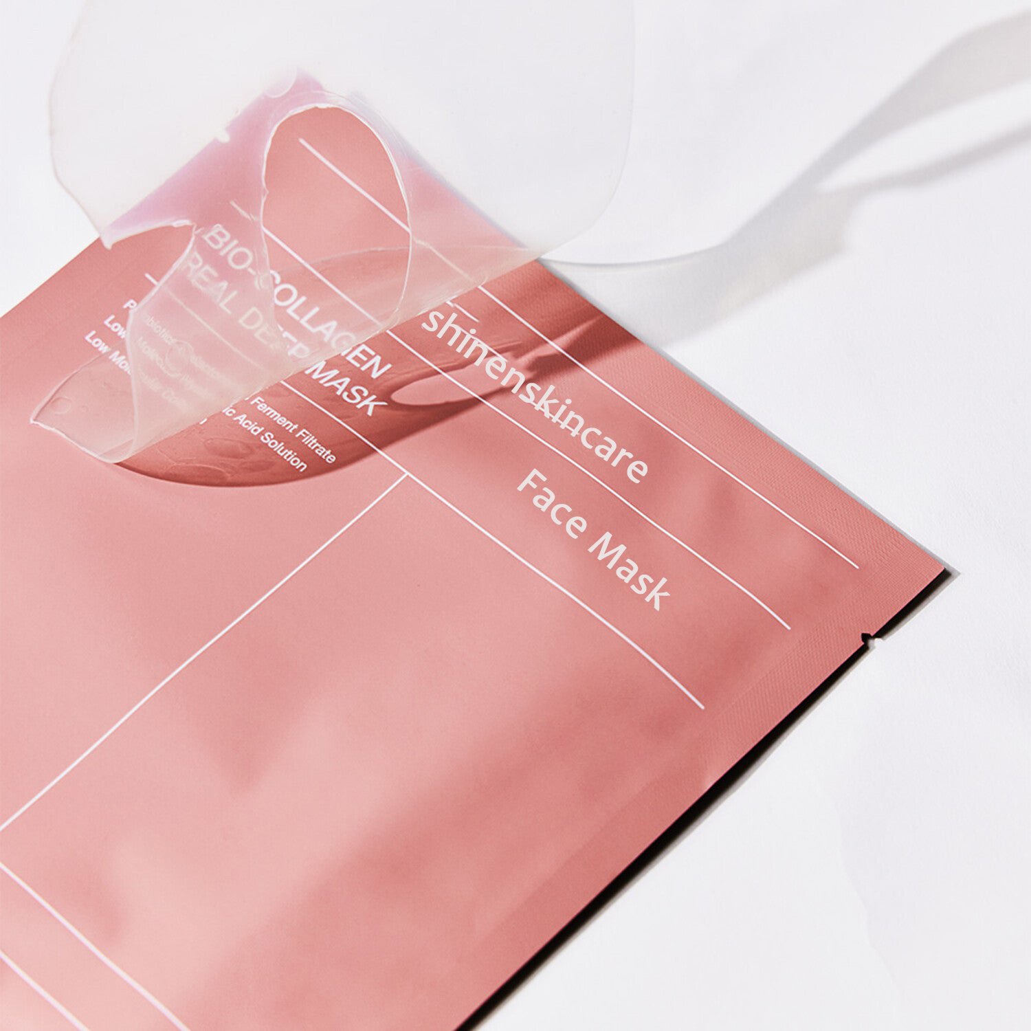 OEM ODM Customized Logo Collagen Face Mask Anti Fine Line Wrinkles Tightening Bio Collagen Real Deep Mask Sheet