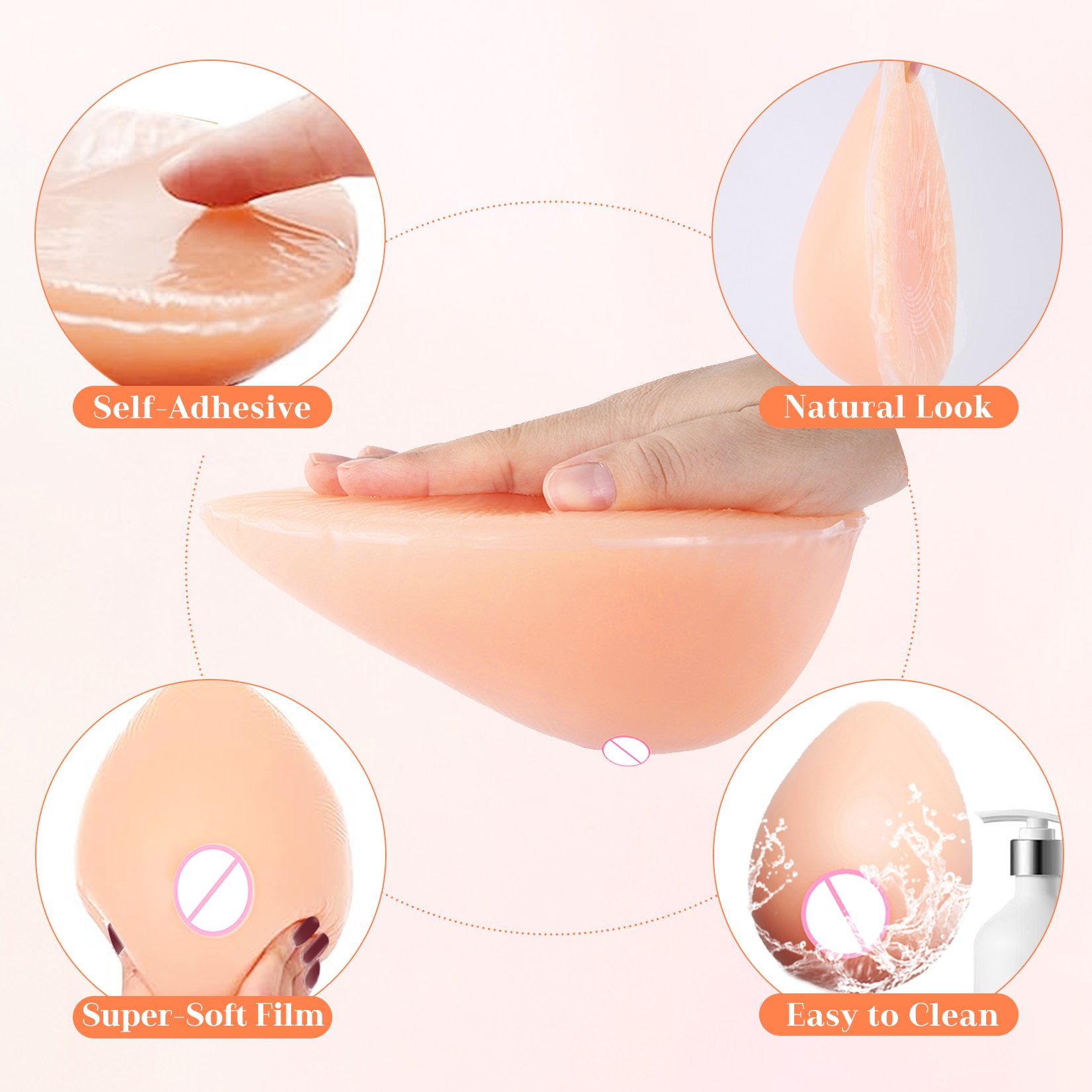 Silicone Breast Forms Huge FakeBoobs for Mastectomy Prosthesis Transgender Mastectomy Teardrop