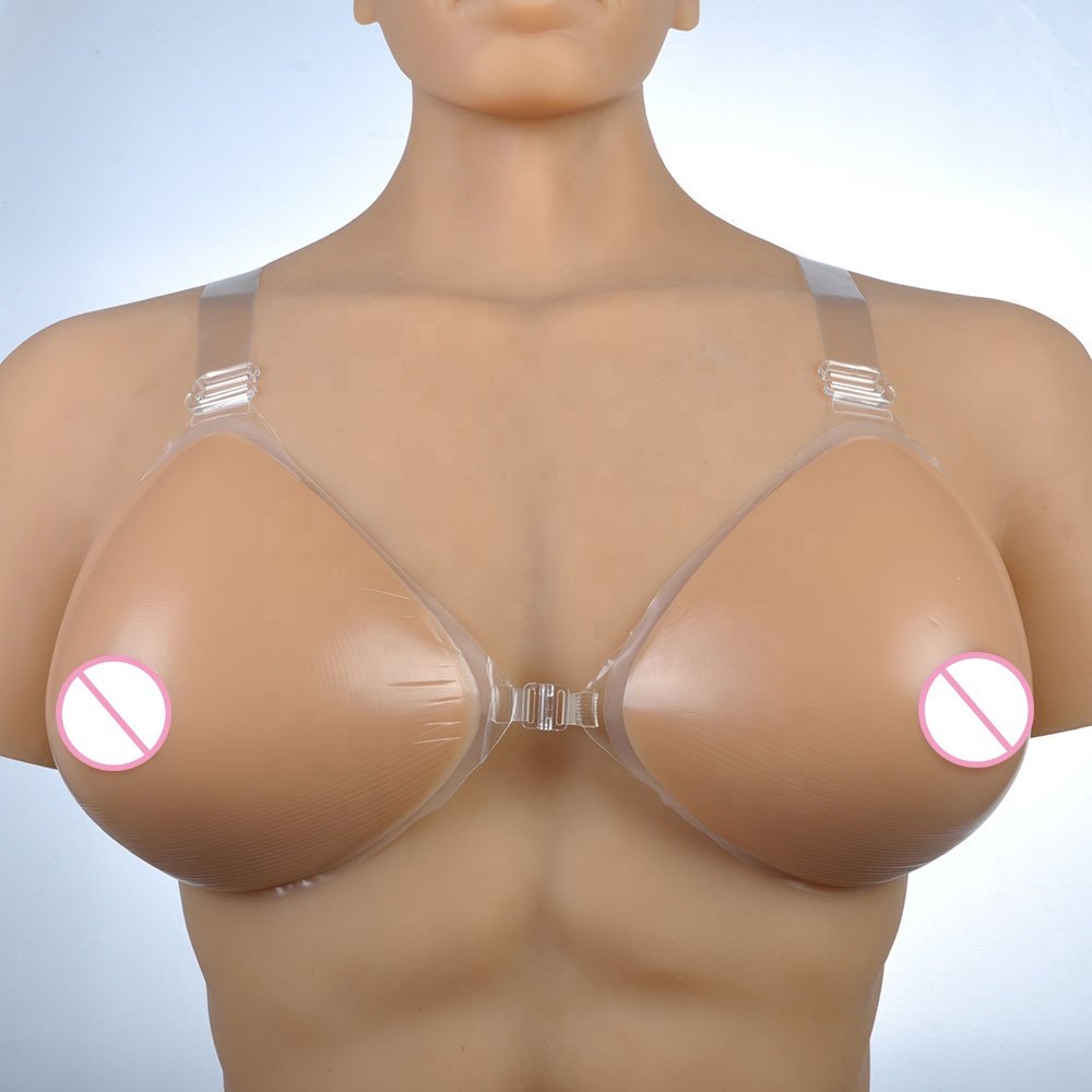 Making crossdresser silicone gel breast forms for men