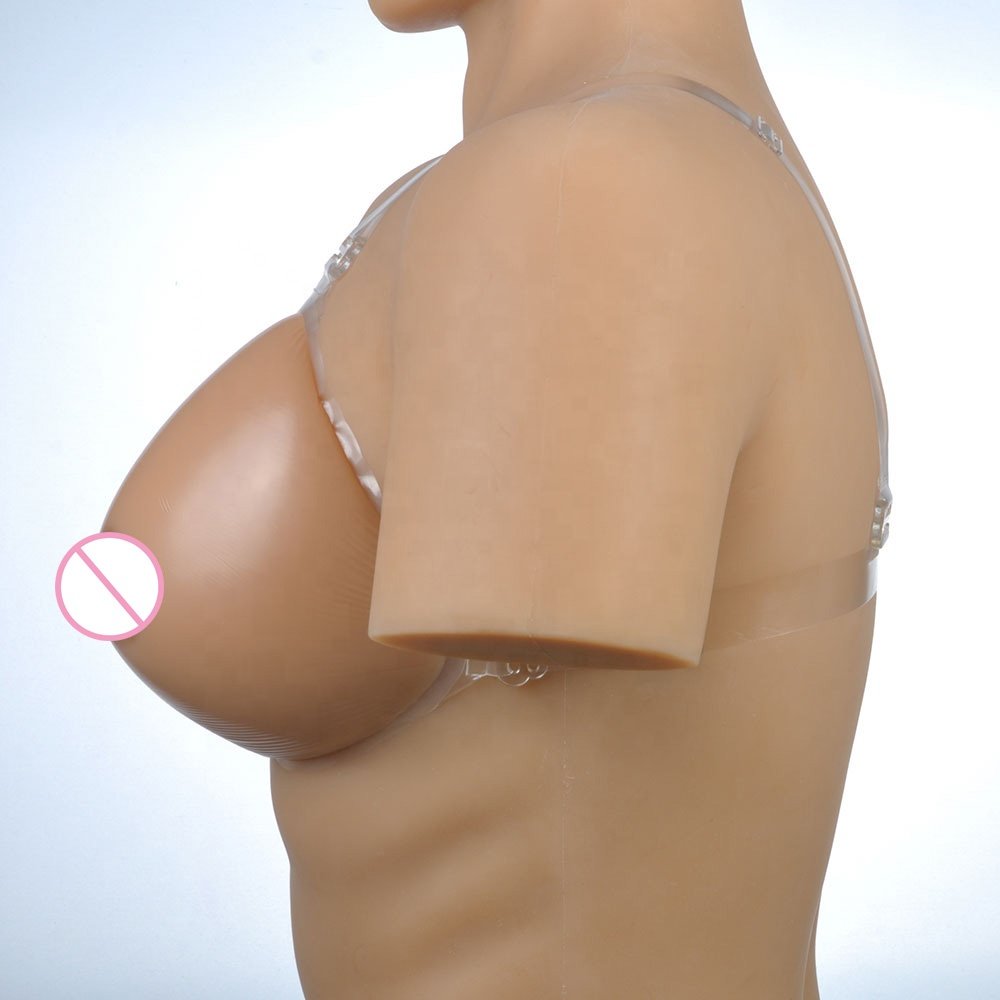 Making crossdresser silicone gel breast forms for men