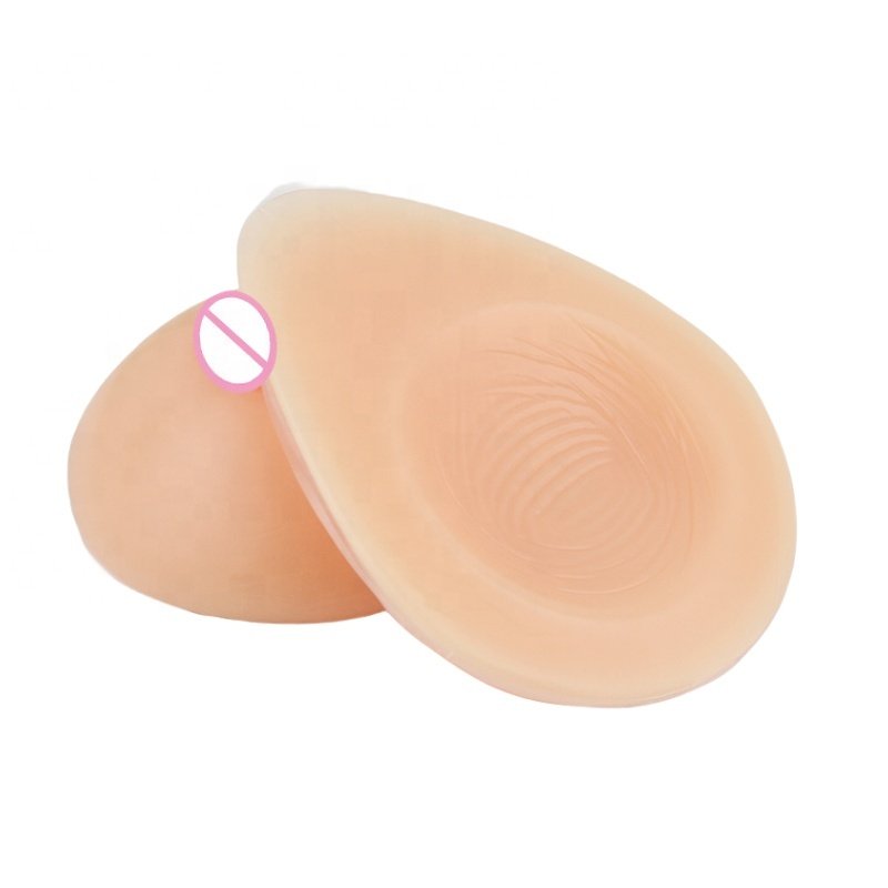 Medical-Grade Silicone Artificial Fake Breast Prosthetic Bra with Nipple for Adult Female Breast Cancer Patients