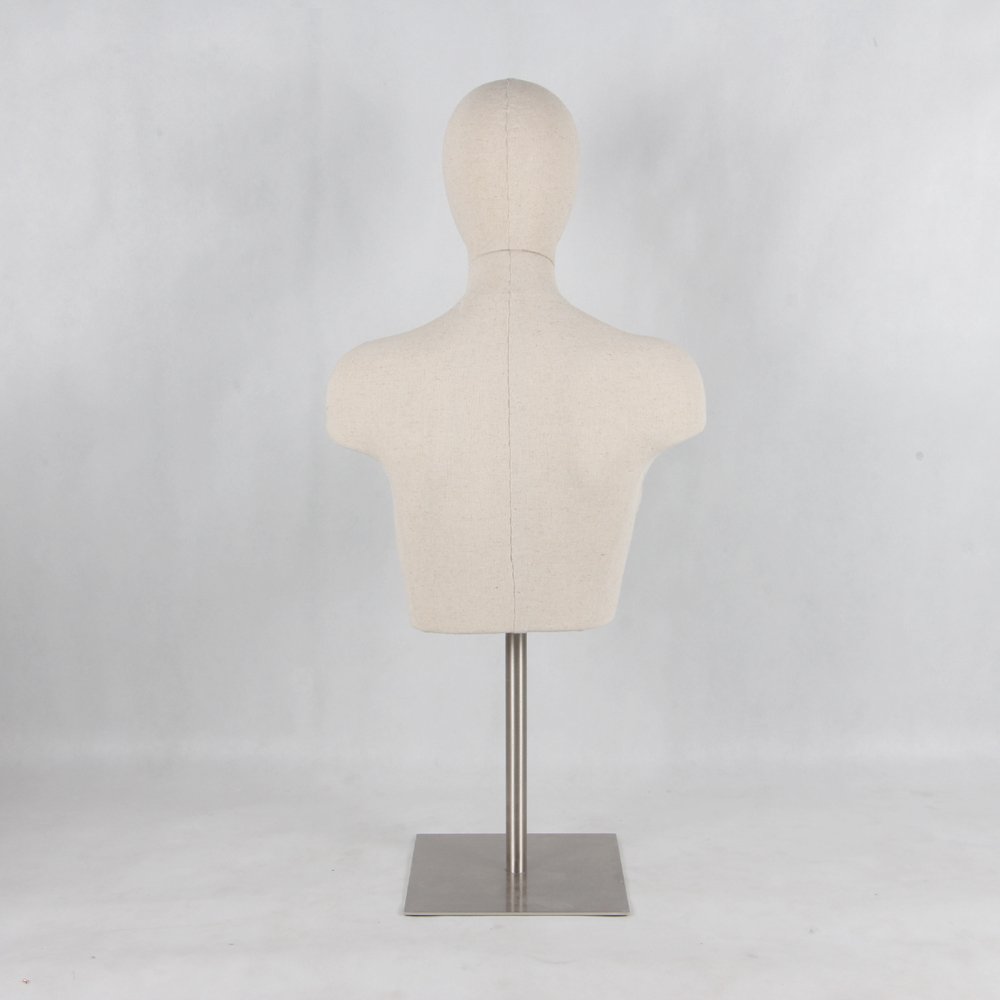 wholesale linen wrapped big size breast female bra bust form mannequins for lingerie