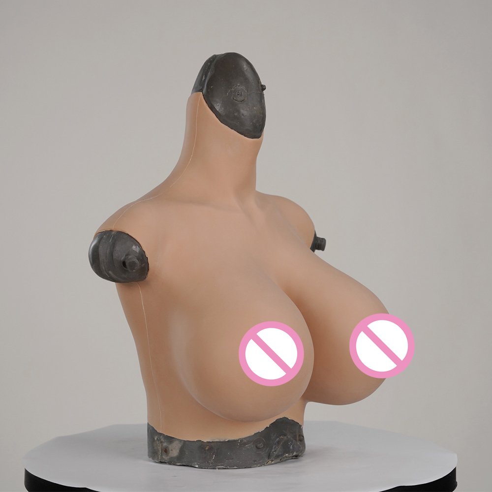 URCHOICE large big s cup fake boobs silicone breastplates crossdresser breast form huge for cosplay drag queen transvestite tran