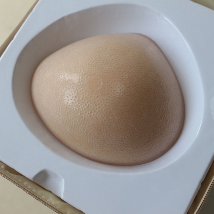 Good grade silicon foam breast forms pierced for mastectomy prosthesis women breast surgery