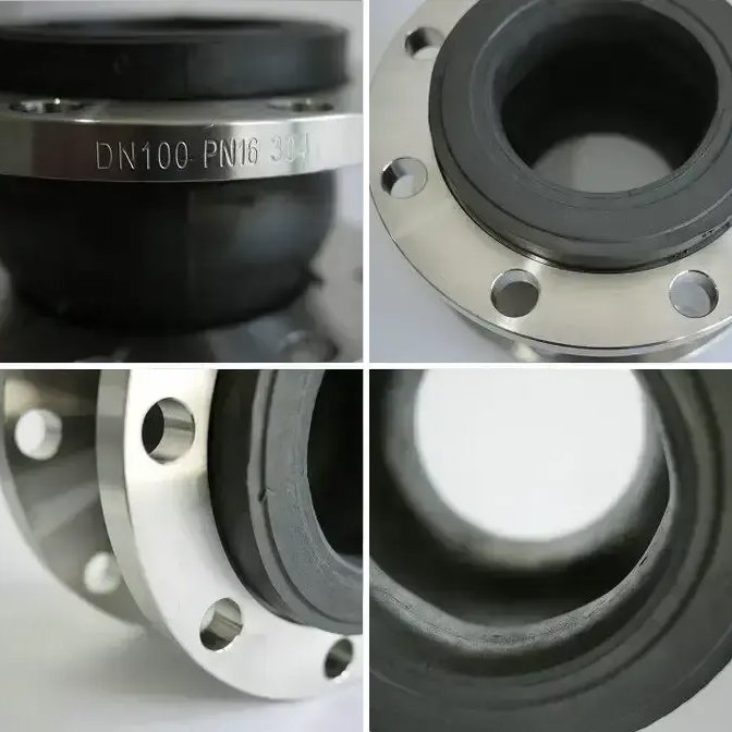 Formed Single Sphere Equal Rubber Expansion Joint with flange PN25 ANSI JIS DIN ASME of Air Water Oil Weak Acid