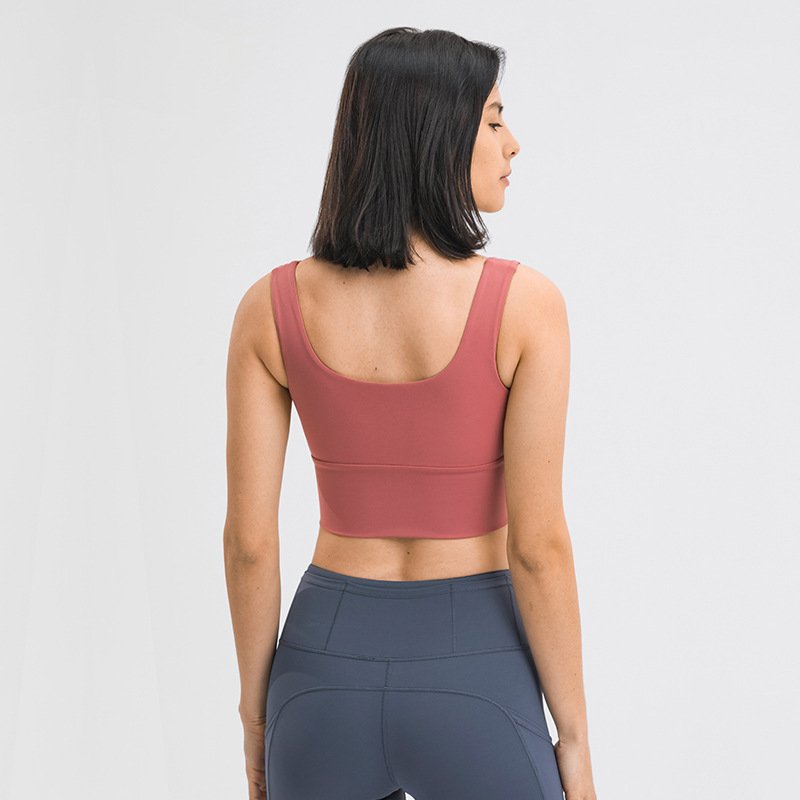 Custom Women's Fashion All-Strap Zipper Gathered Breathable Pattern Shock-proof Breast Sports Underwear Pair on Collection