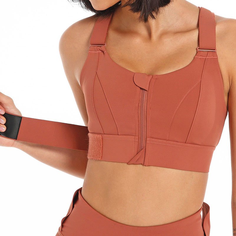 High Quality New Arrival Women Back Adjustable Sport Bra Fitness Yoga Bra Gym Bra With Zipper