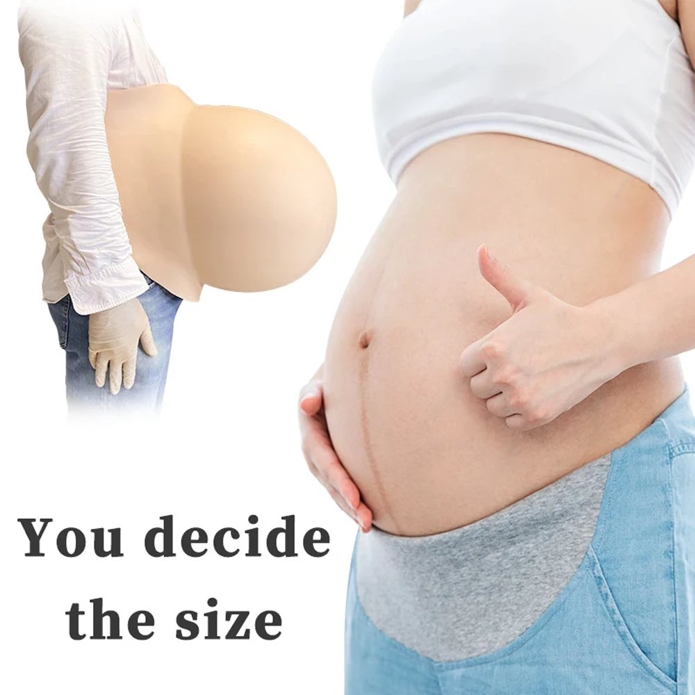 Inflatable DIY Silicone Breast Forms C E Cup Adult Crossdressing Costume with Fake Boobs Pregnant Belly Male to Female Cosplay