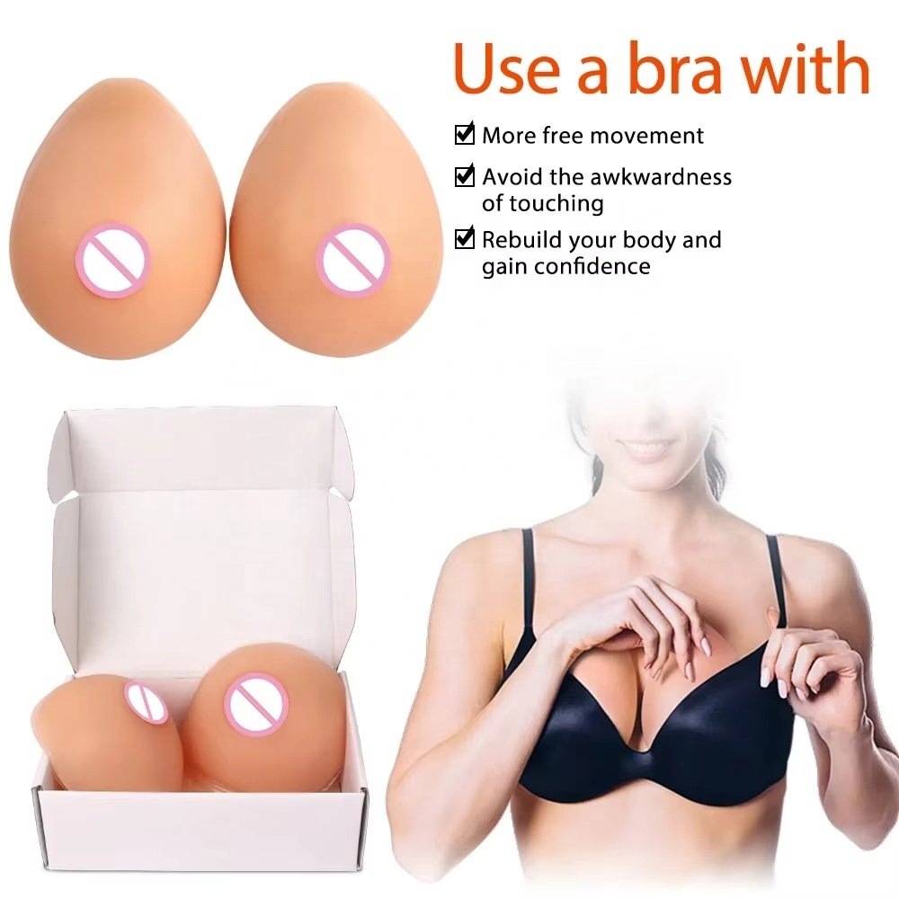 Realistic Fake- Boobs Tits Crossdresser Boobs Self Adhesive Silicone Breast Forms Crossdresser Transgender