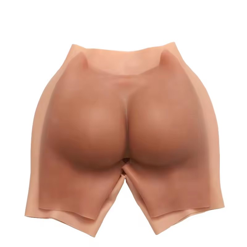 Silicone Realistic buttocks Artificial Bumbum Thickening Padded Buttock And Hips Underwear Silicone Panty Big Butt Lifter Pants