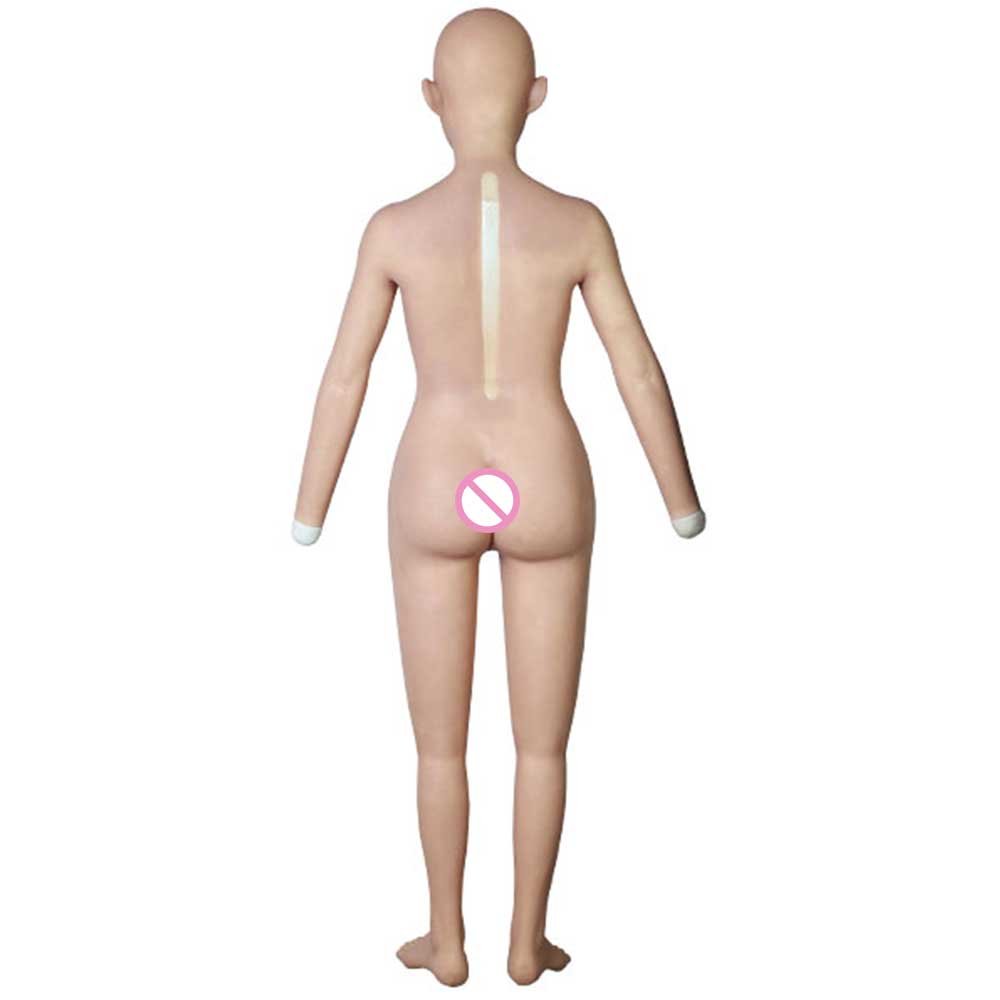 Silicone full Body Suit With Arms Feet Realistic Whole Bodysuit Breast Forms Vagina For Transgender Crossdressers Fake Boobs