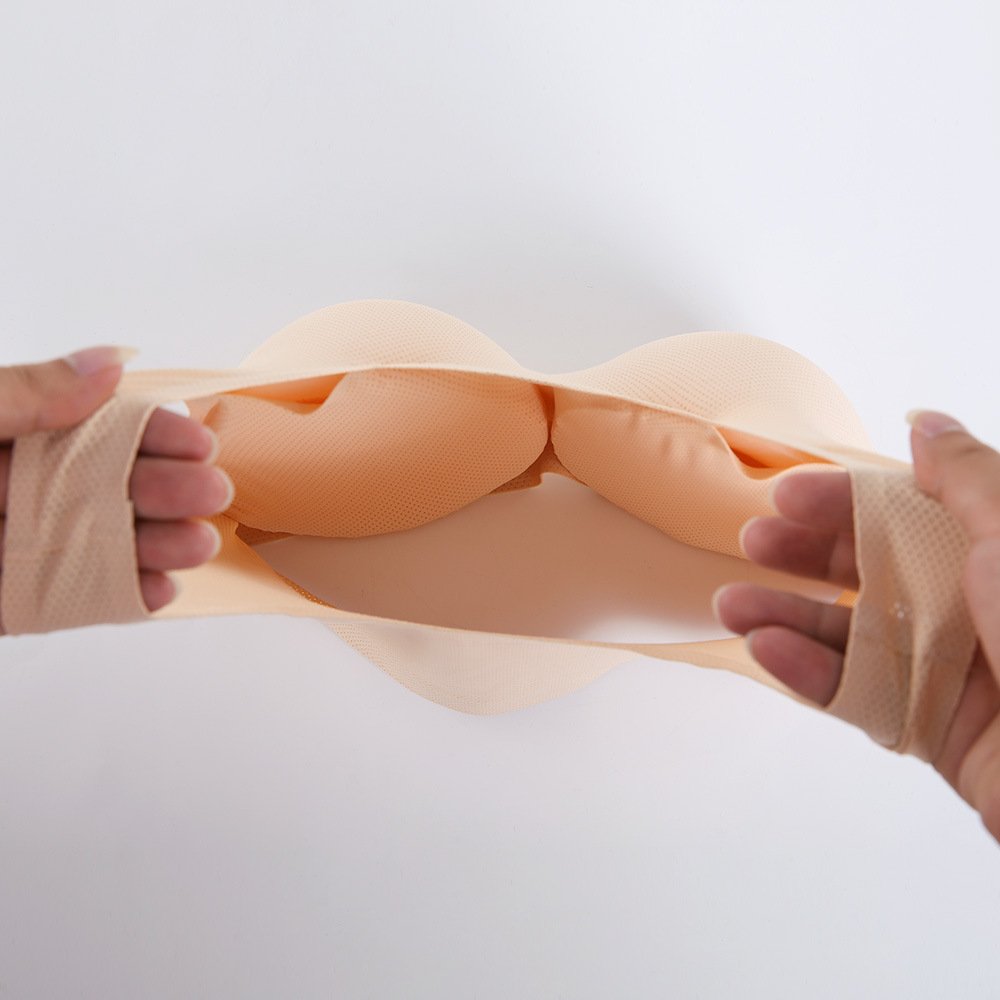 Mei Xiao Ti Breast Form For Women Mastectomy Silicone Breast Prosthesis Match Post Surgery Bra with Pockets